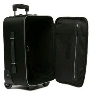 Versace17" Leather Trimmed Rolling Carry-On
